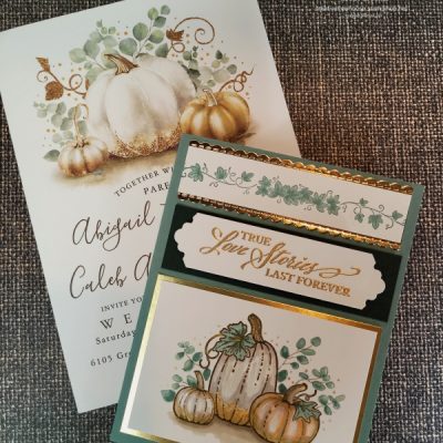 Pumpkin Wedding Card