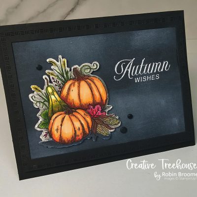 Autumn Chalkboard Card